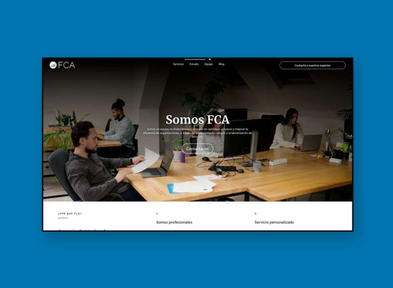 Diseño web estudio contable
